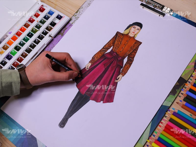 تصویر شاخص تکنیک رنگ آمیزی در طراحی لباس
