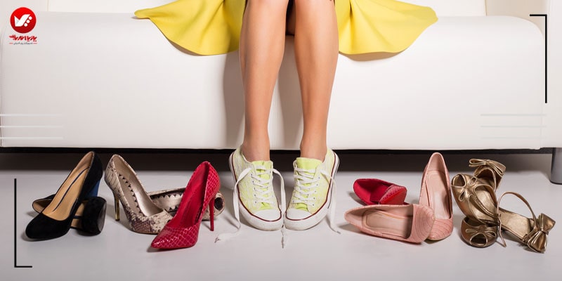 کفش های رنگی در استایل زنانه 